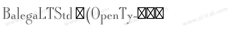 BalegaLTStd 中(OpenTy字体转换